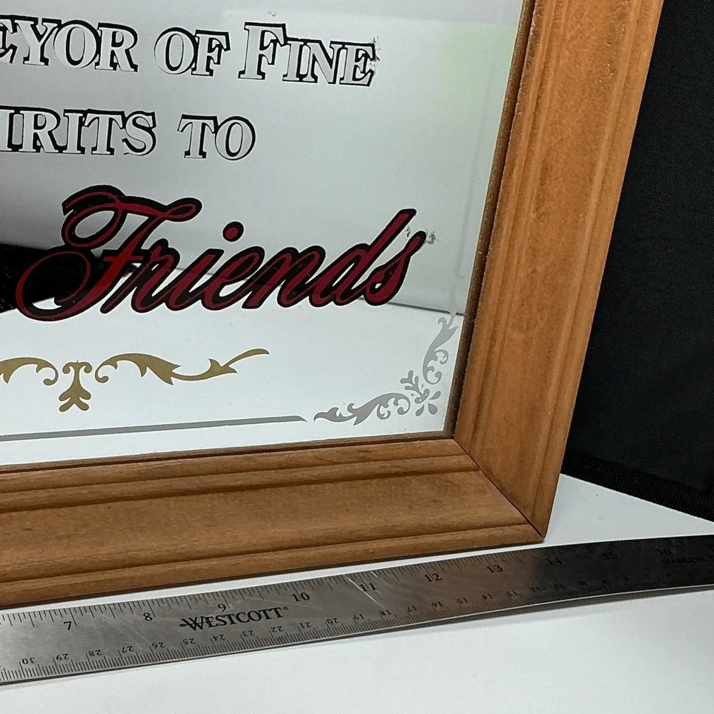 Vintage - Big B'S Private Bar Purveyor of Fine Spirits... Bar Mirror 20X14 Inch